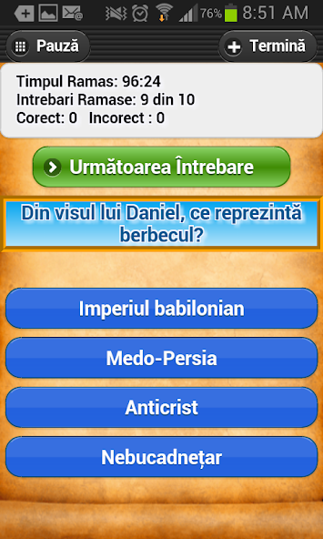 Intrebari Biblice Trivia Quiz